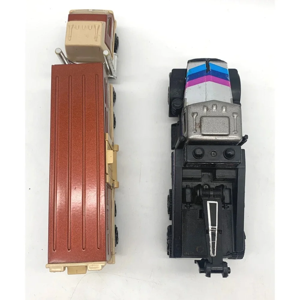 Tonka Diecast Vehicle Lot 4pc Red Black Tan Vintage 1980s Emergency Tow Horse